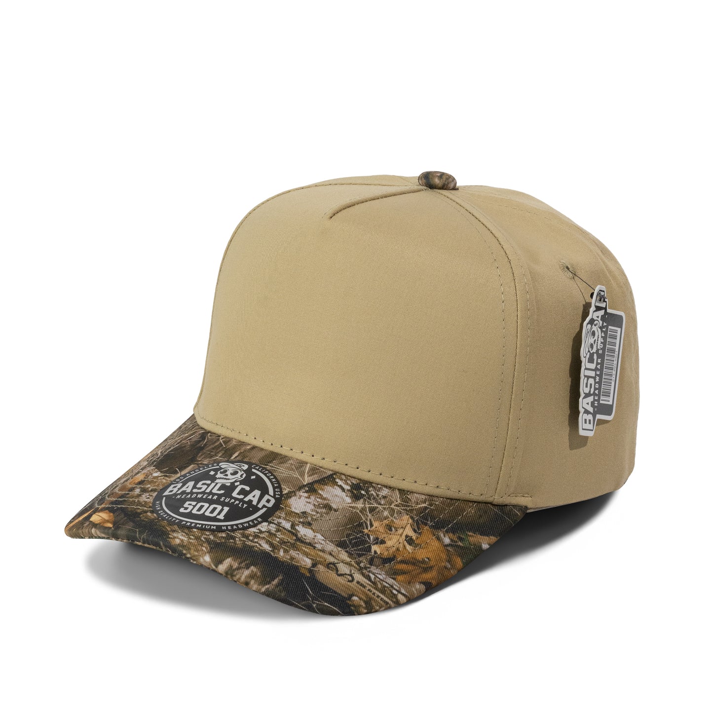 Plain Curve 5Panel Hunting Camo Hat 5001H2