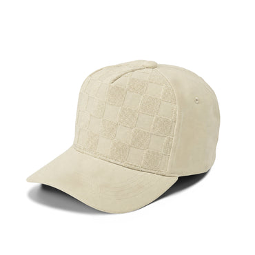 Plain Curve 5Panel Check Suede Hat 5029