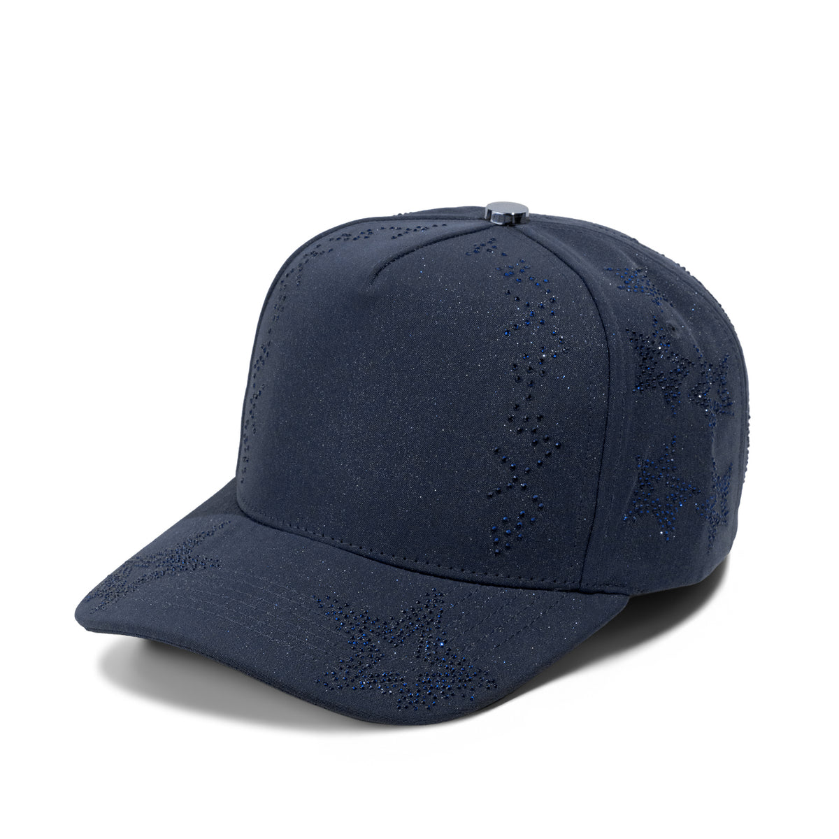 Plain Curve 5Panel Star Pattern Glitter Hat 5032