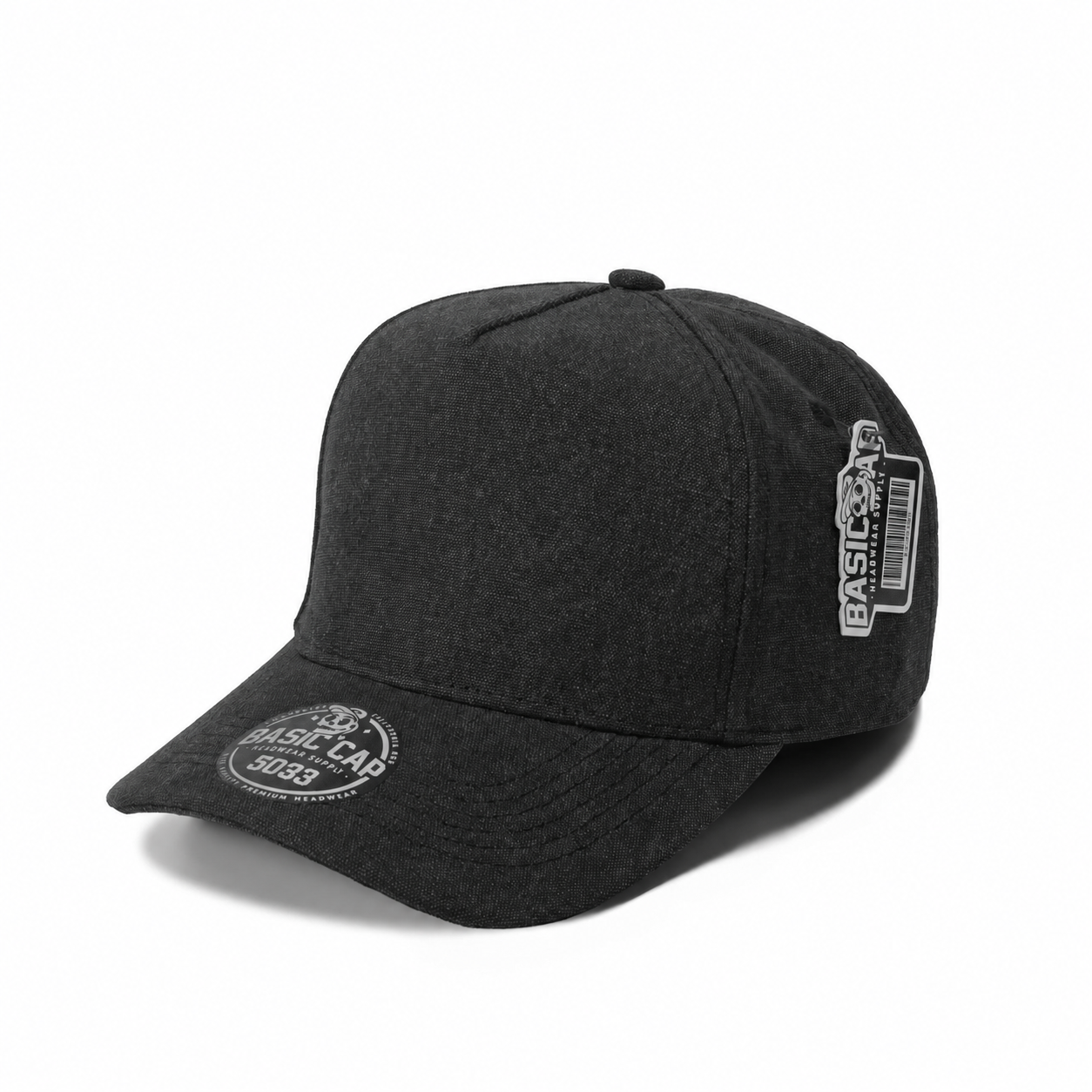 Plain Curve 5Panel CVC Hat 5033