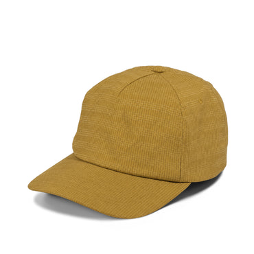 Plain Slight Curve Unstructured 5Panel Windowpane Hat 5042