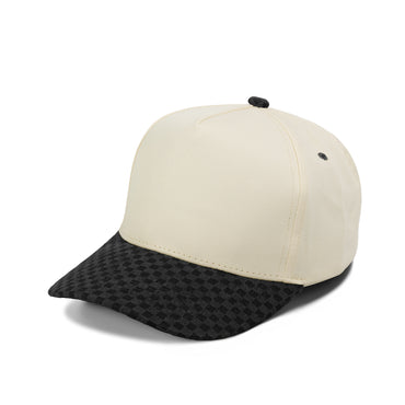 Plain 5Panel Curve Blockcheck Hat 5043