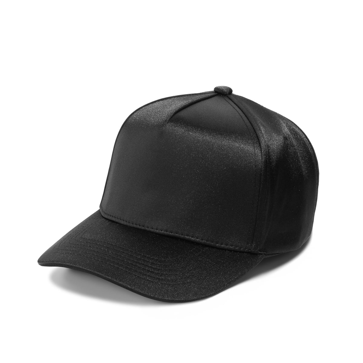 Plain Curve 5Panel Satin Hat 5044