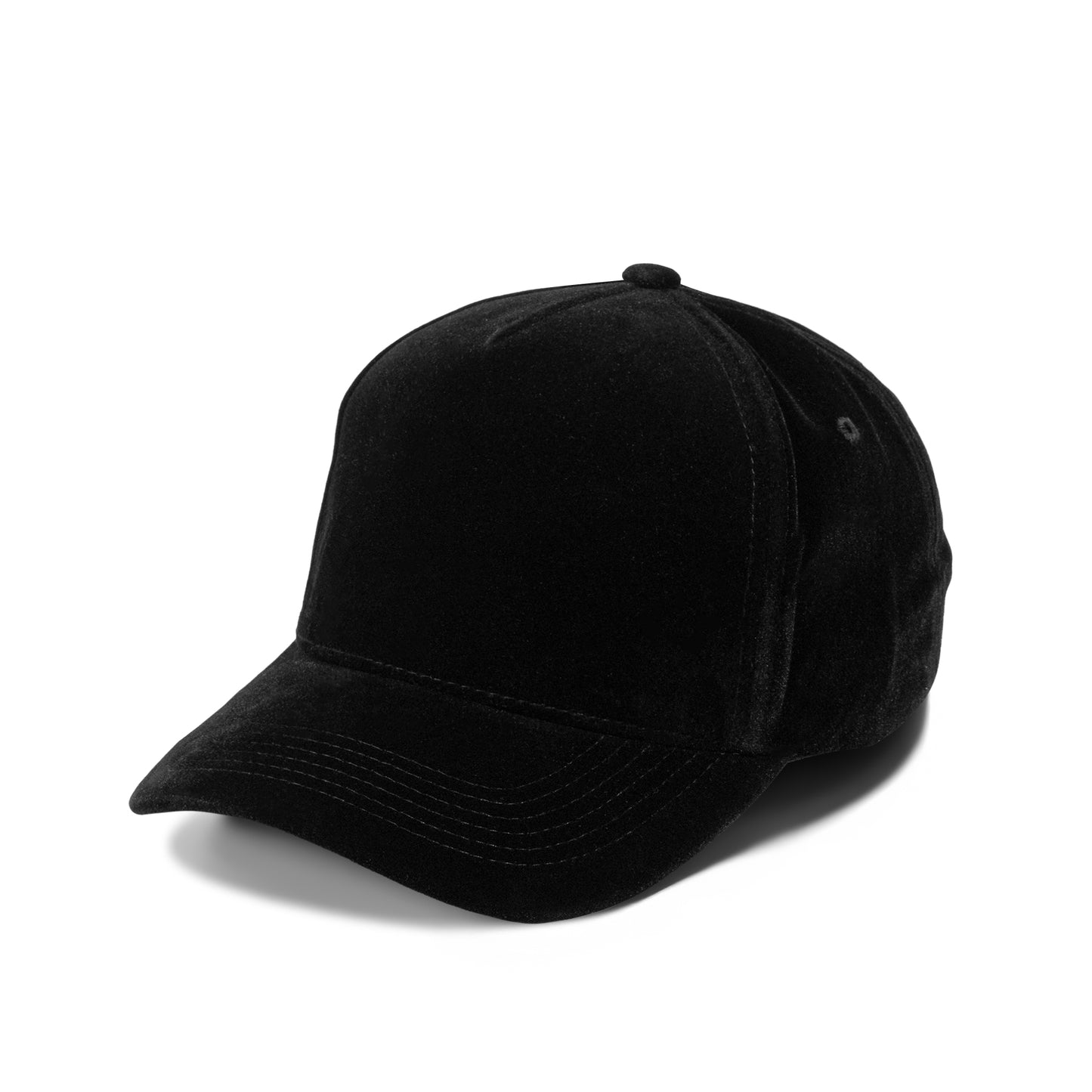 PLAIN CURVE 5PANEL VELVET HAT 5060