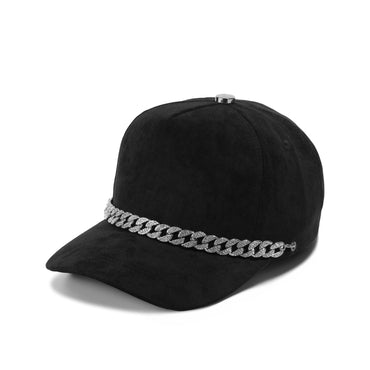 Plain Suede Chain Pattern Hat 5077