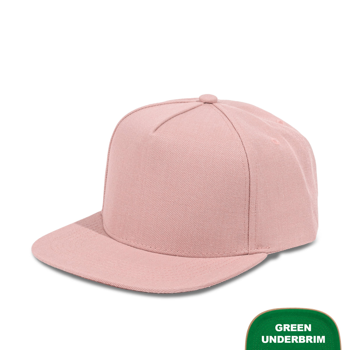Plain Flat 5Panel Wool Hat 5078