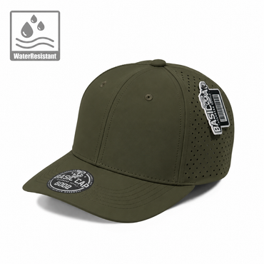 Plain Curve 6Panel Laser Hole Hat Water Repellent 6002
