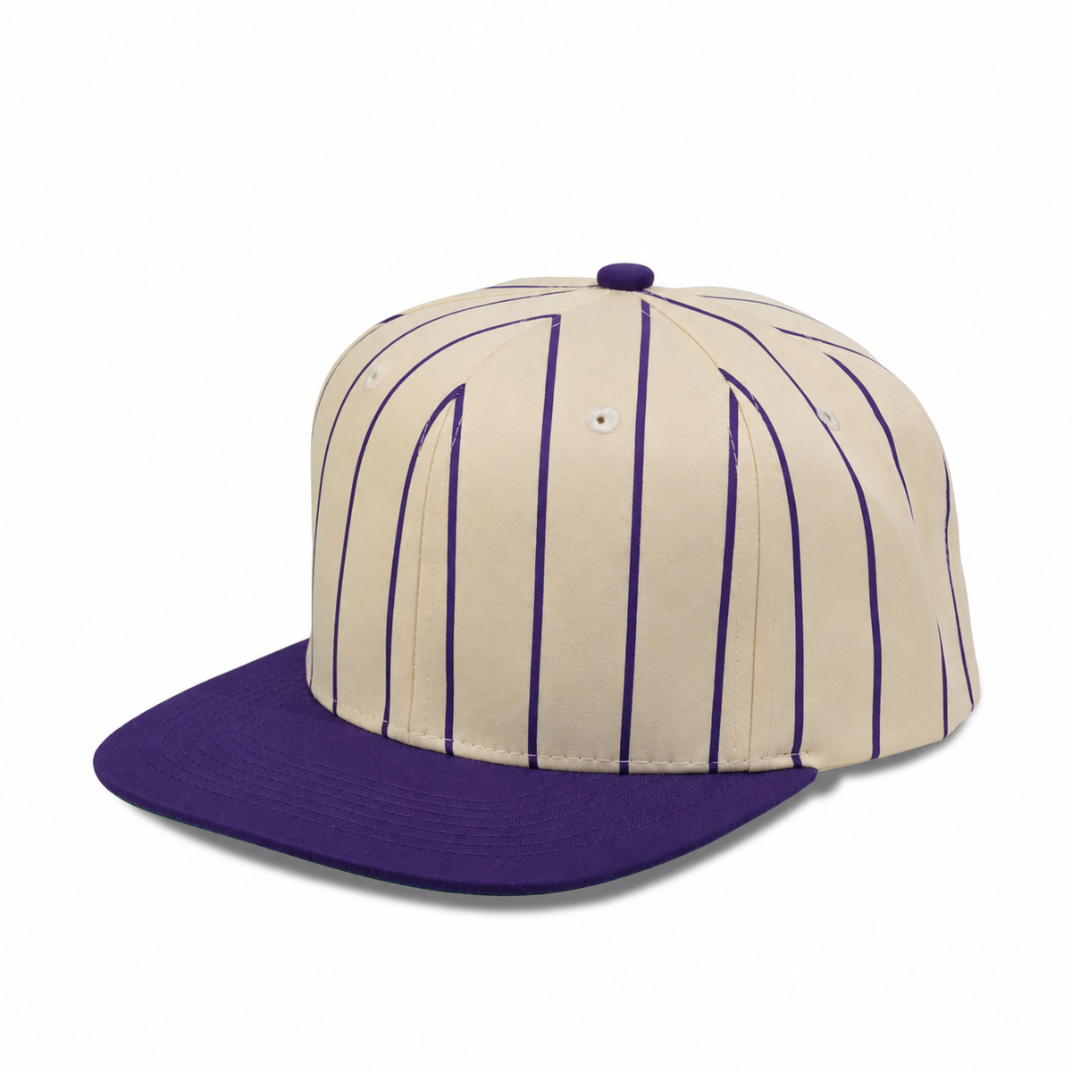 Plain Flat 6Panel PinStripe Hat 6051
