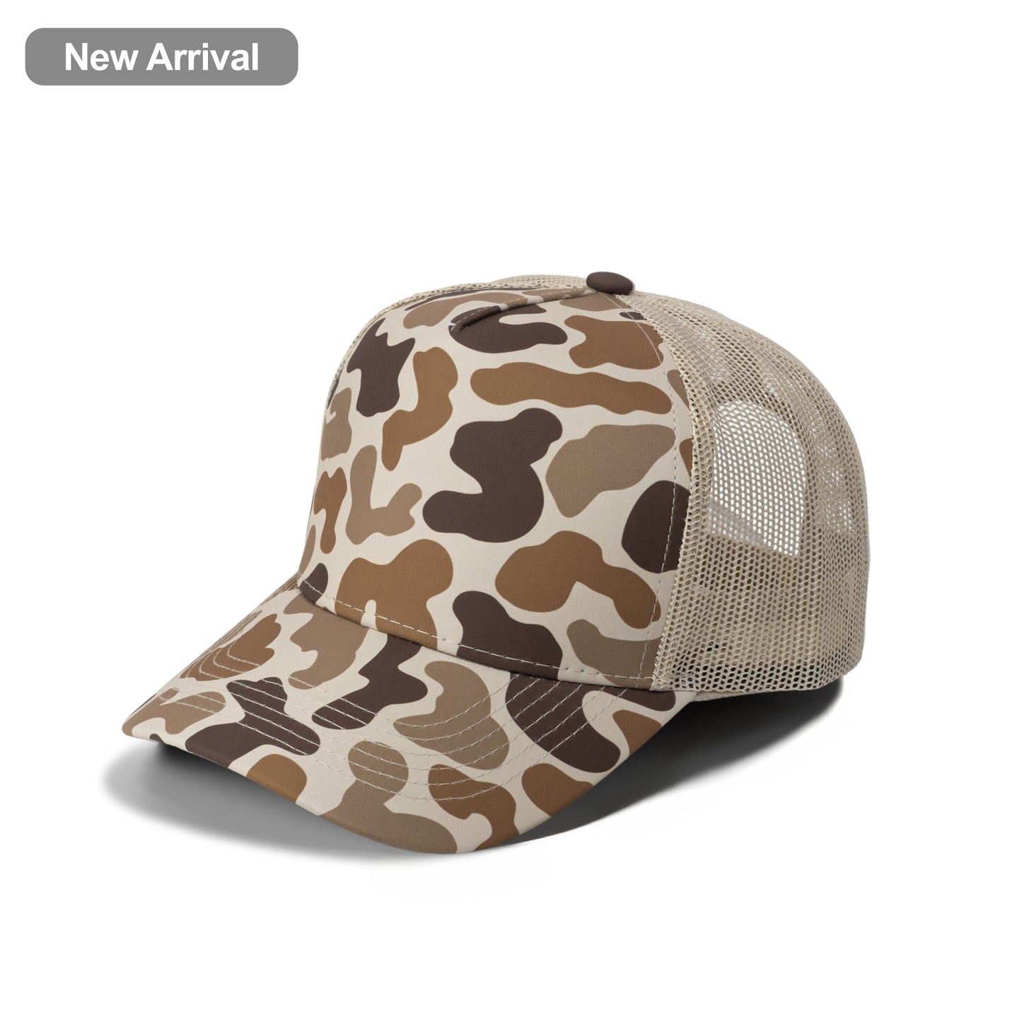 Plain Curve 5Panel Duck Camo Mesh Hat 5024