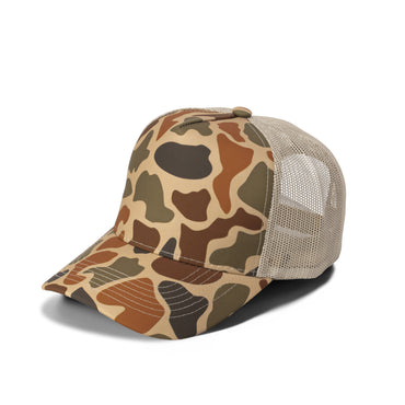 Plain Curve 5Panel Duck Camo Mesh Hat 5024