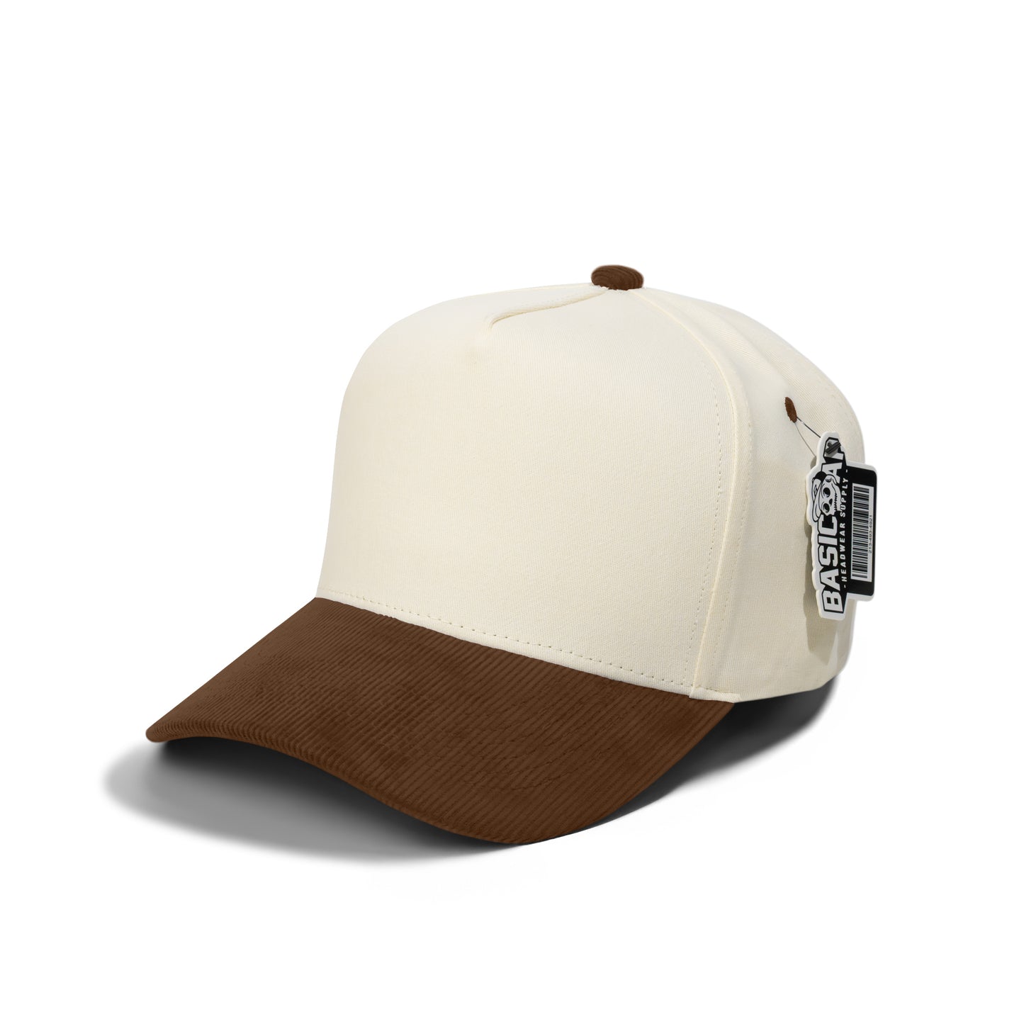 Plain Curve 5Panel Cotton Corduroy Hat 5007