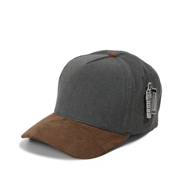Plain Curve 5Panel Jean Suede Hat 5026