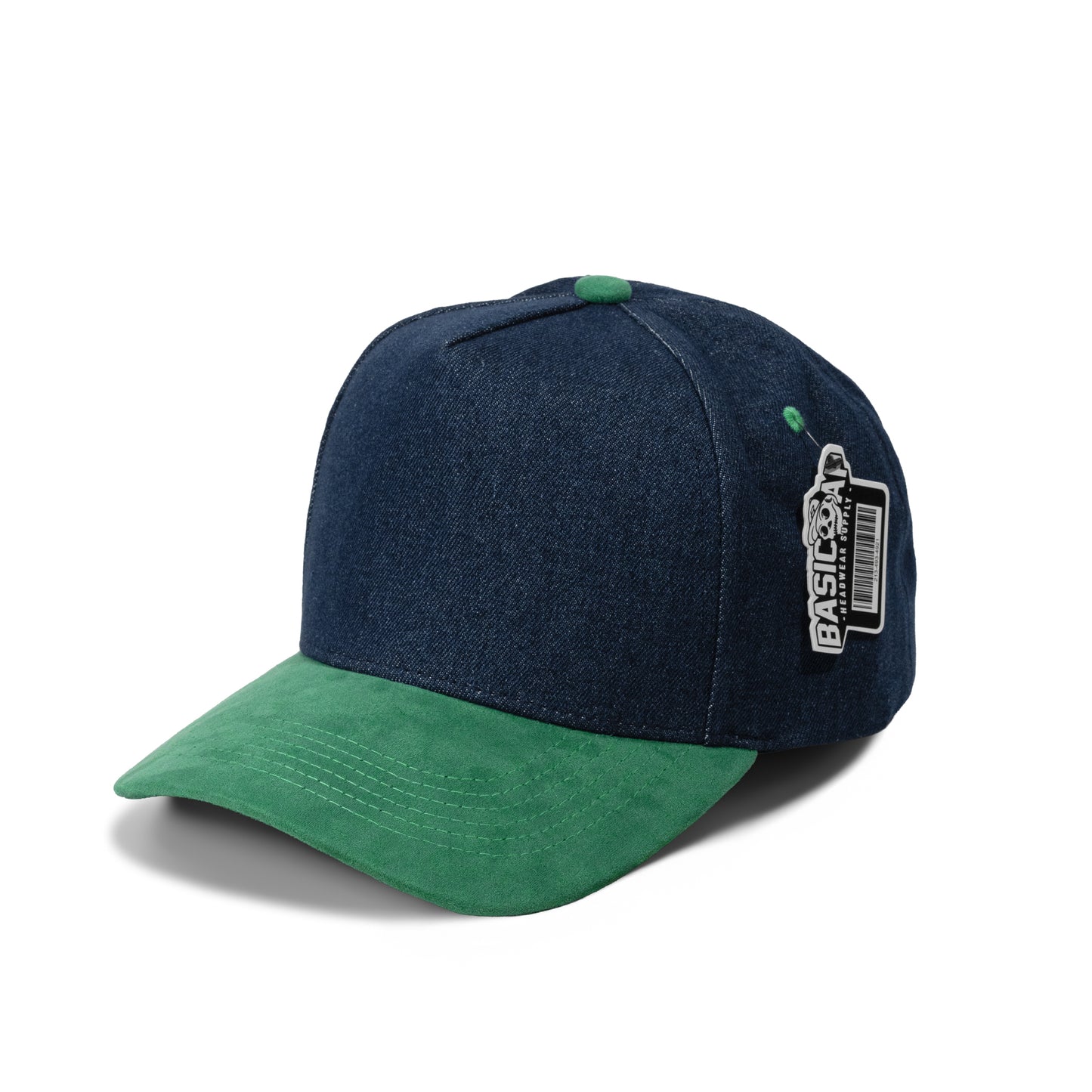 Plain Jean Suede Curve 5Panel Hat 5026