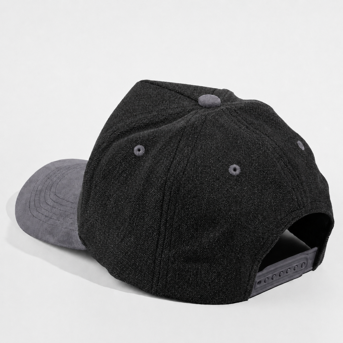 Plain Curve 5Panel Jean Suede Hat 5026