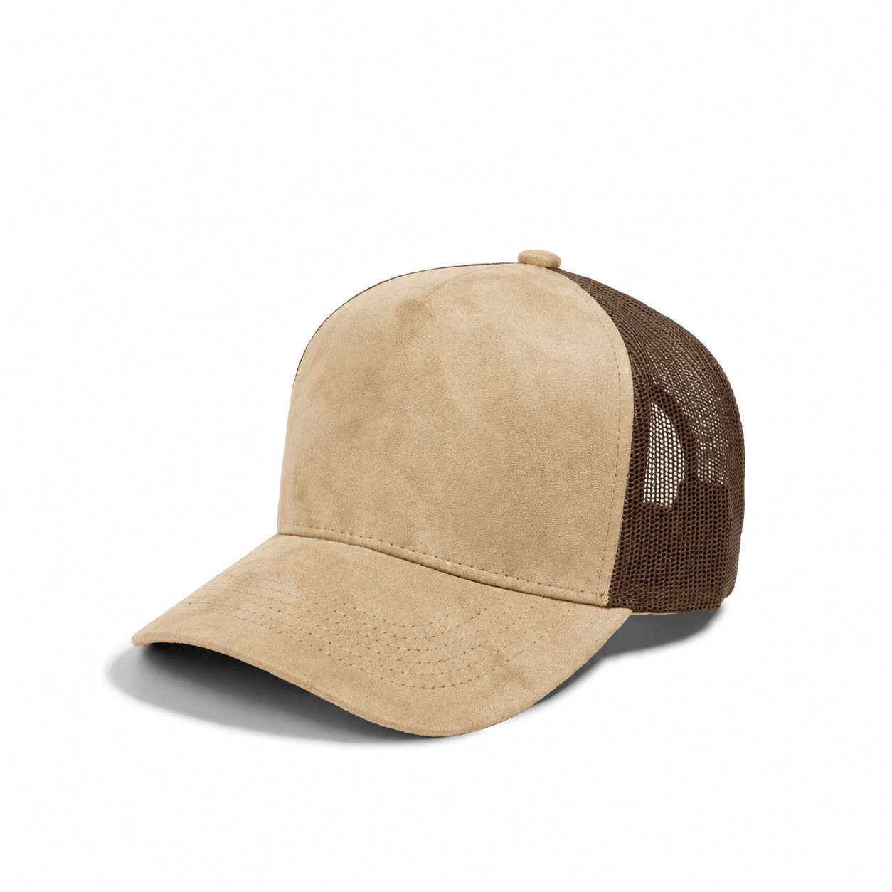 Plain 5Panel Suede Curve Mesh 5005