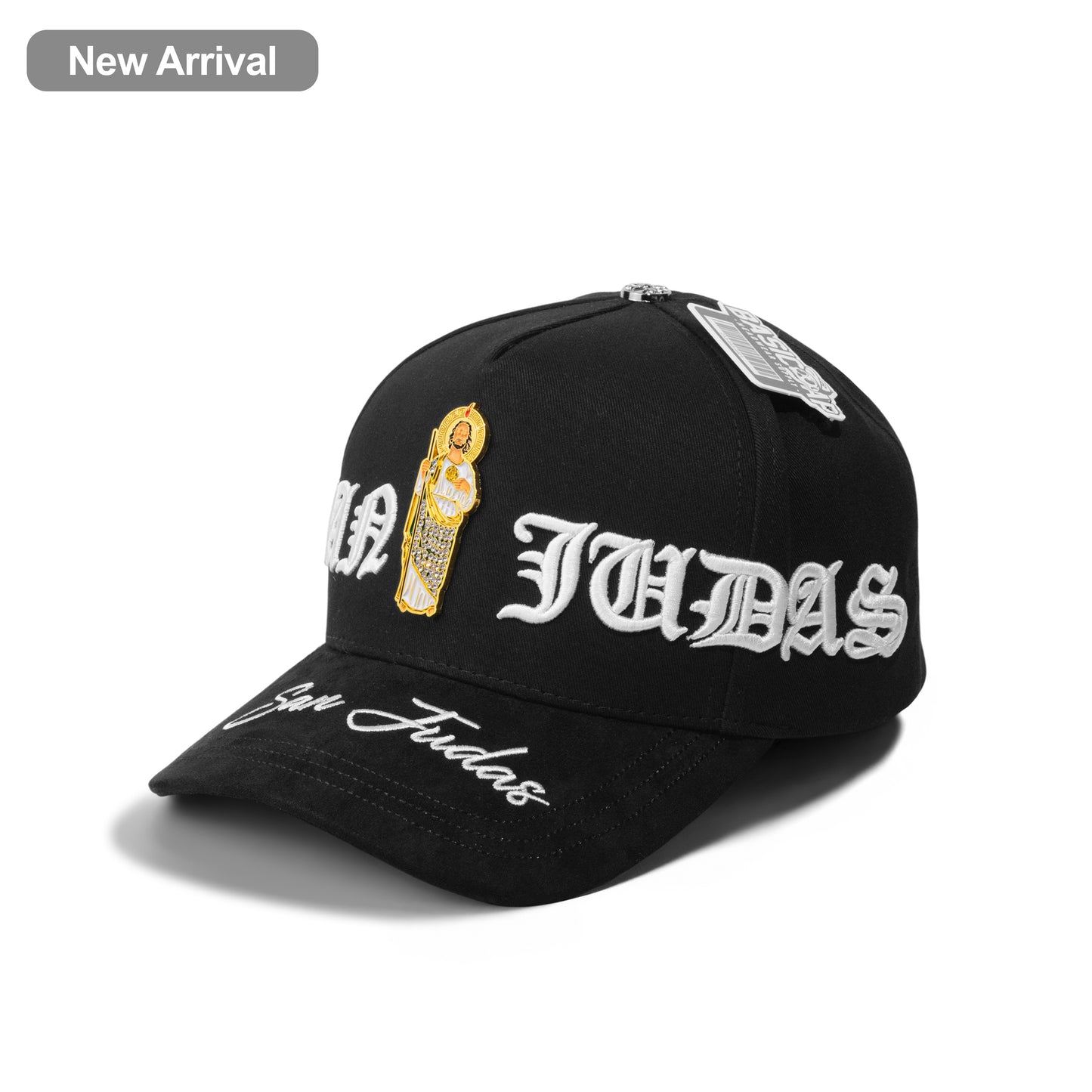 San Judas 5panel Suede Snapback Hat 5030