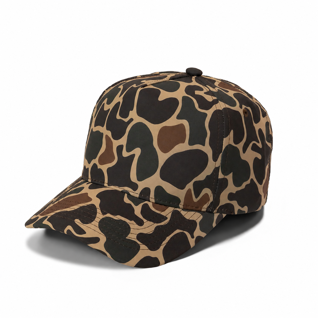 Plain Curve 5Panel Duck Camo Hat 5023