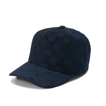 Plain Curve 5Panel Check Suede Hat 5029