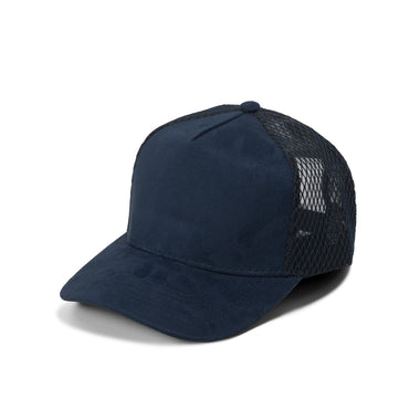 Plain Curve 5Panel Suede Net Mesh Hat 5005-1