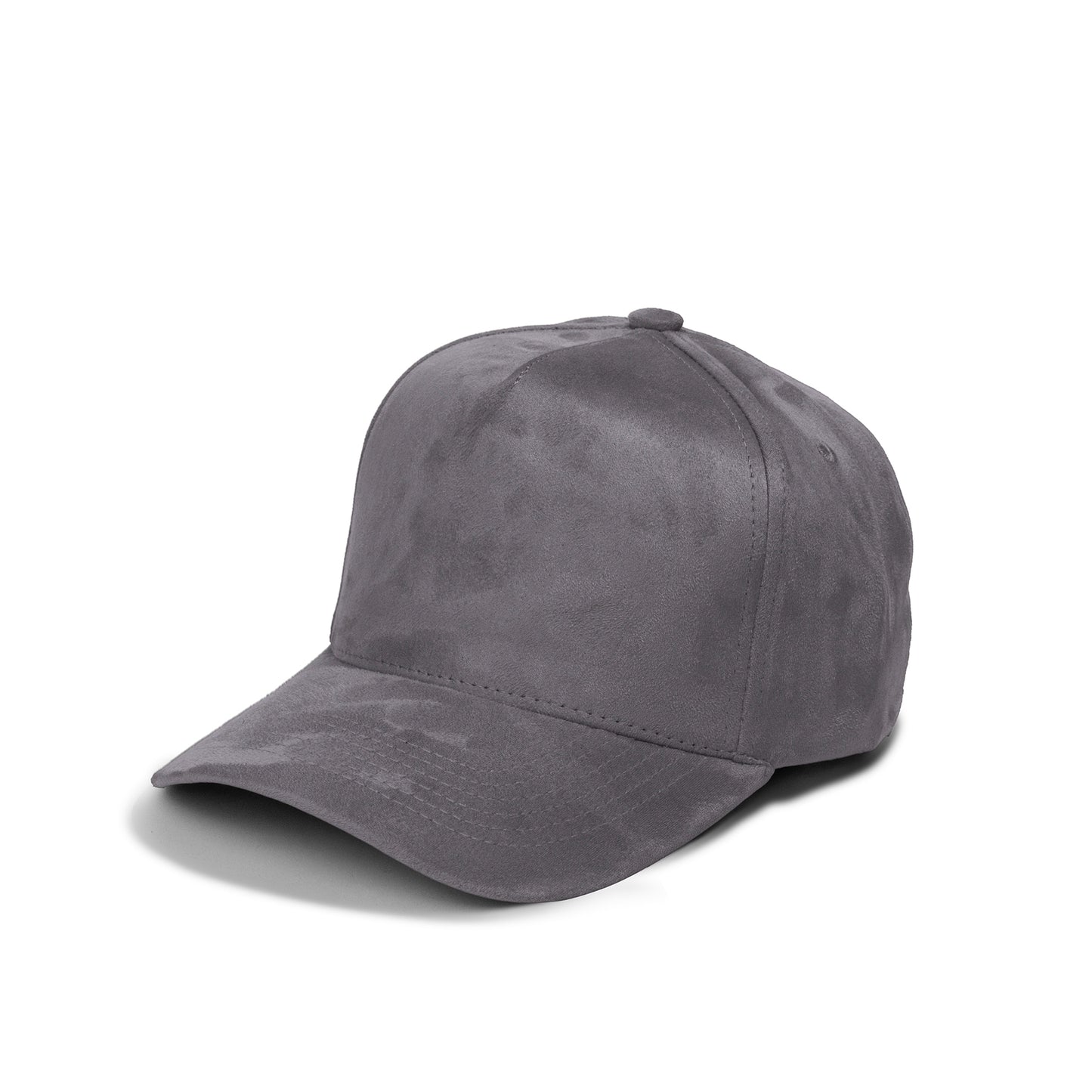 Plain 5Panel Full Suede Snapback Hat 5004