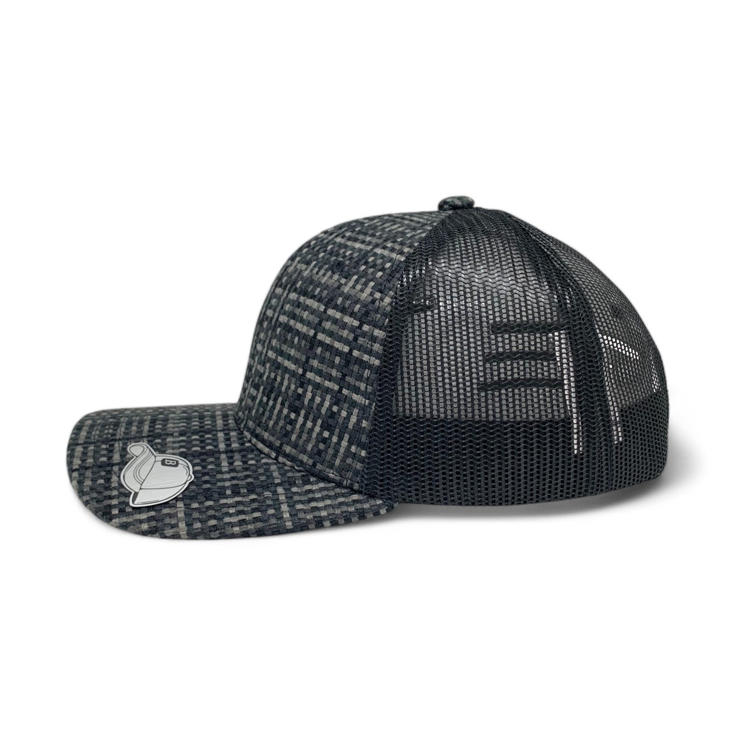 PLAIN CHECK PATTERN MESH HAT - PCP