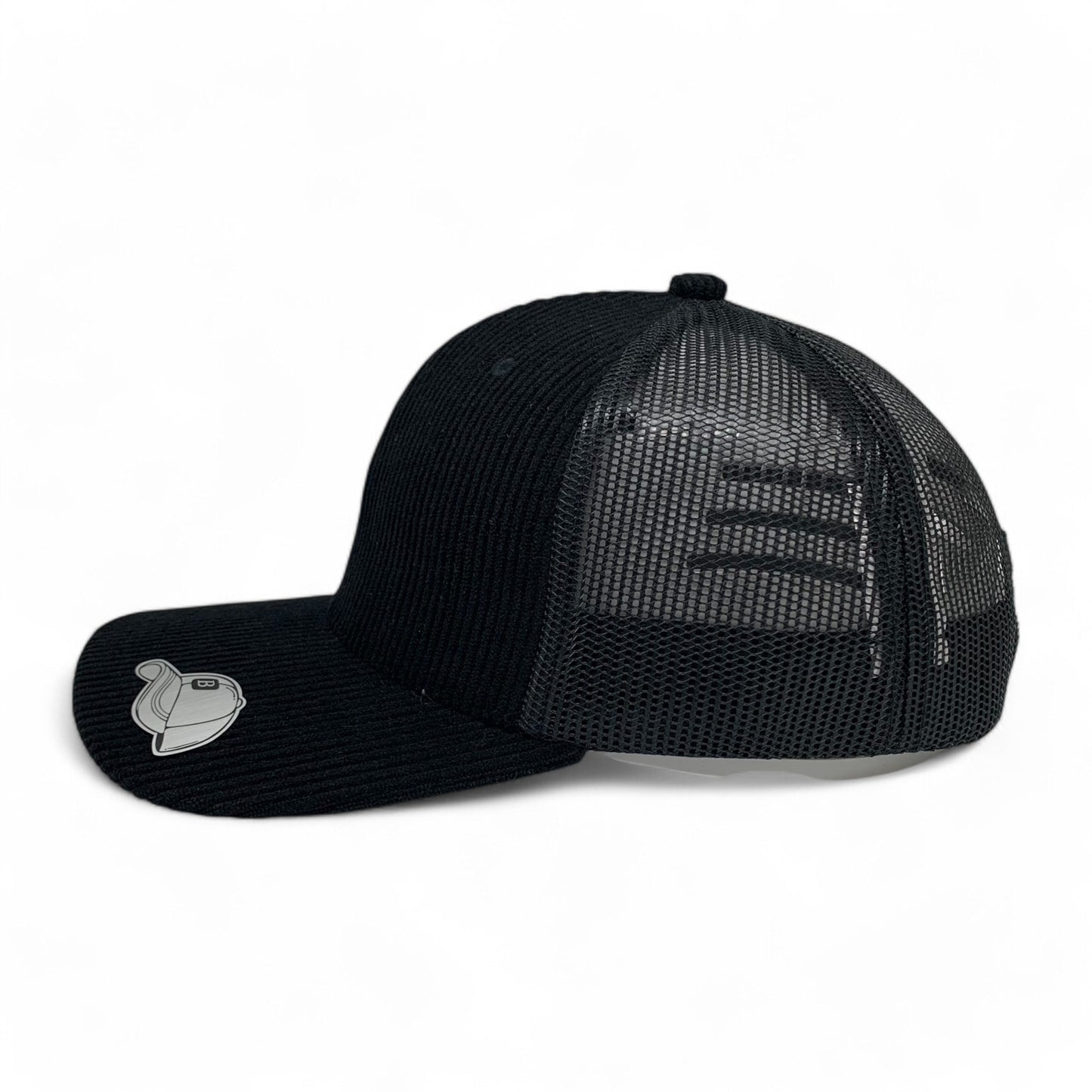 PLAIN CORDUROY PATTERN MESH HAT - PCOP