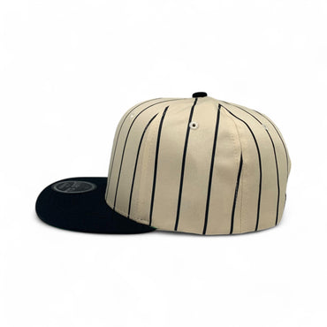 Plain Flat 6Panel PinStripe Hat 6051
