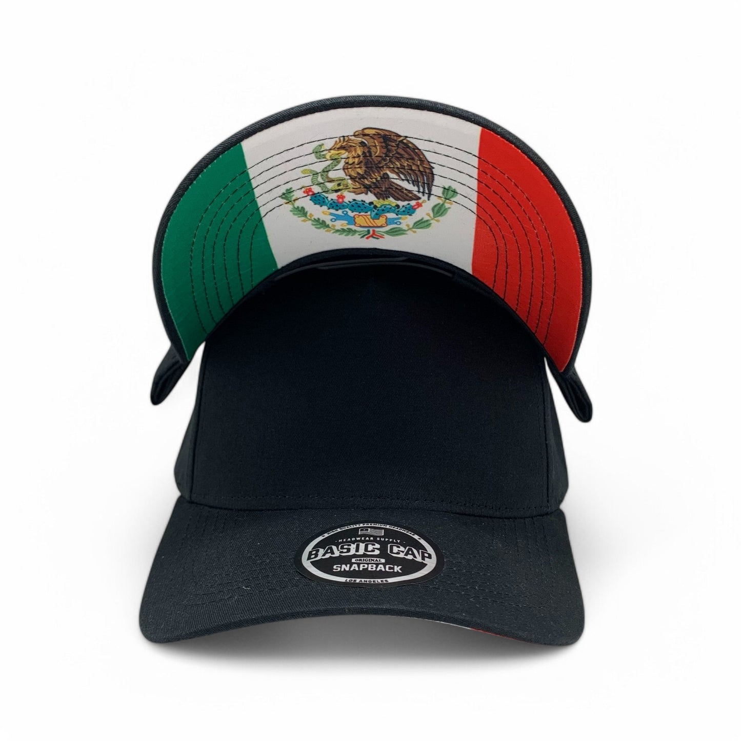 PLAIN CURVE 5PANEL UNDER MEXICO PRINTED HAT - P5CUM