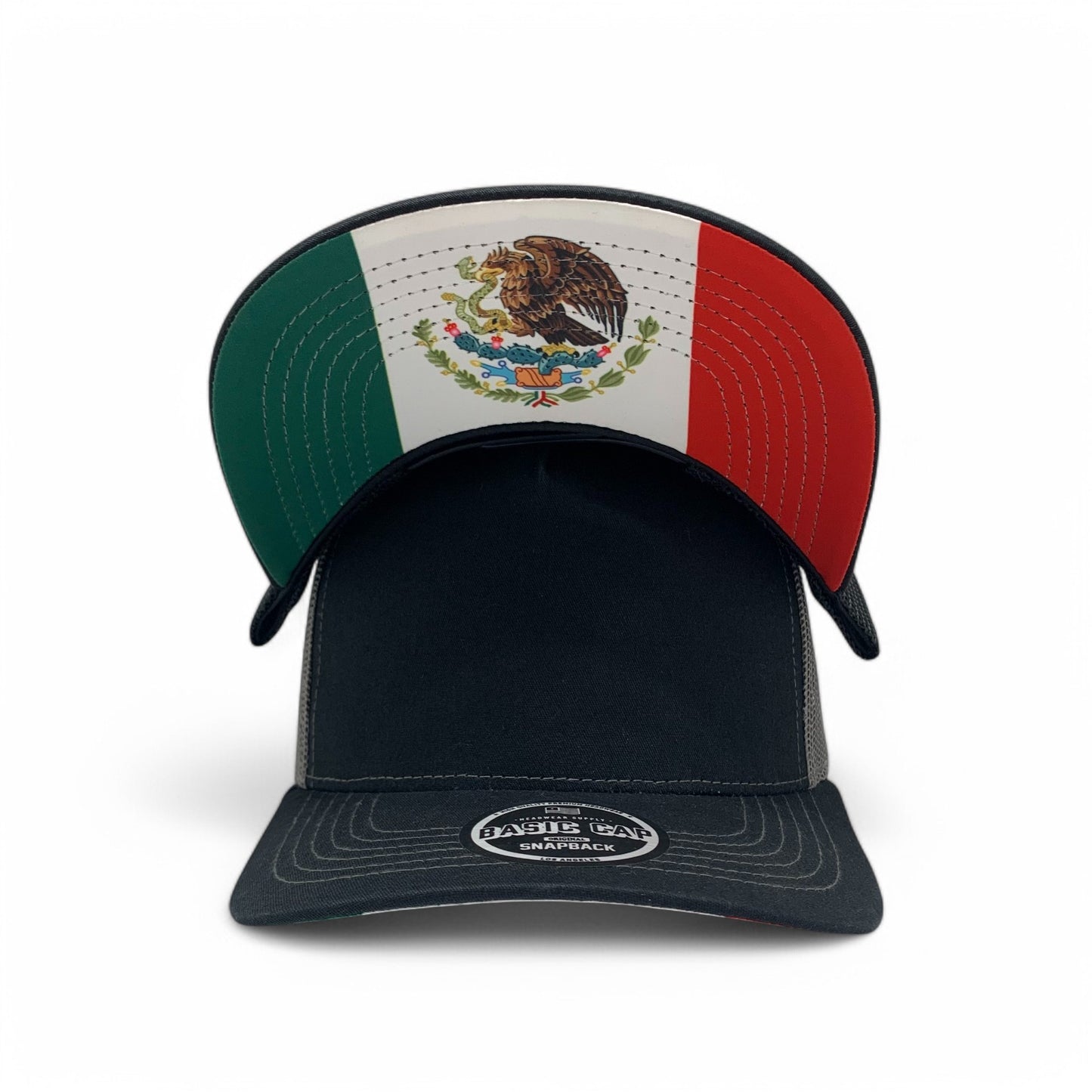 PLAIN CURVE 5PANEL UNDER MEXICO PRINTED MESH HAT - P5MM