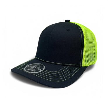 Plain Slight Curve 6Panel Mesh Hat 6001