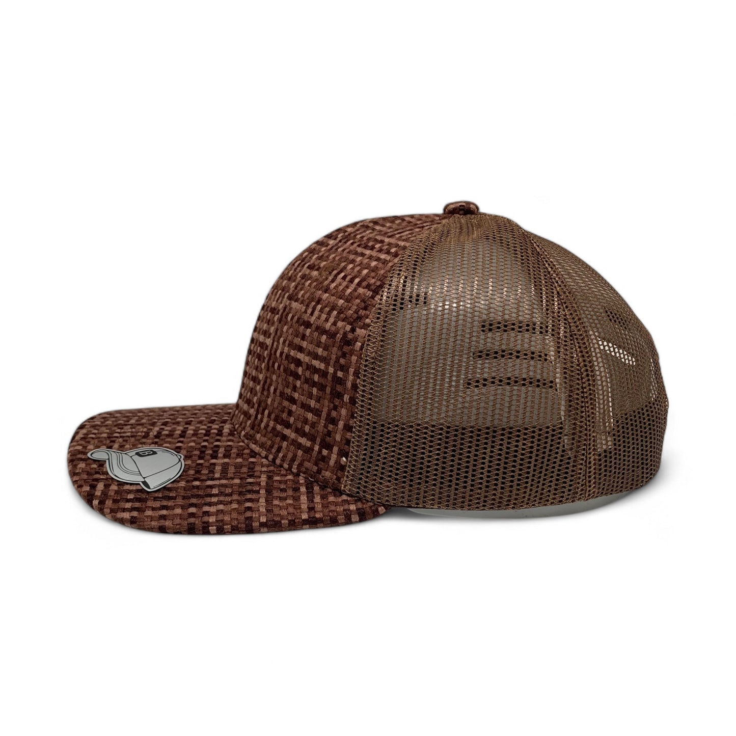 PLAIN CHECK PATTERN MESH HAT - PCP