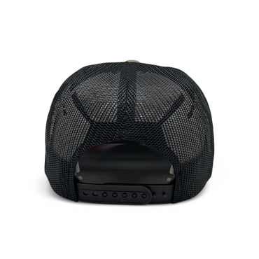 Plain Curve 5Panel Camo Pattern Mesh Hat 5015