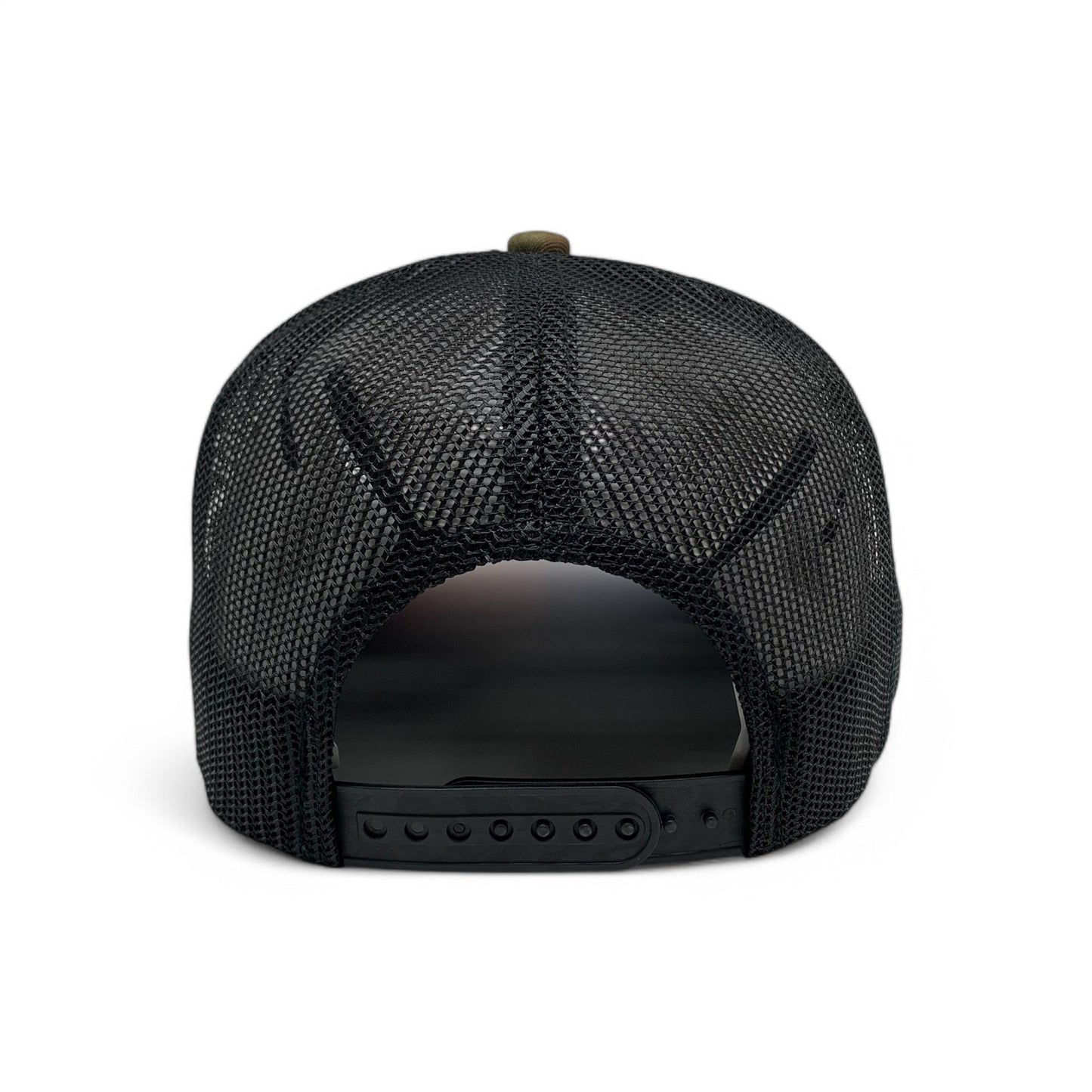 PLAIN CURVE 5PANEL UNDER USA PRINTED MESH HAT - P5MU