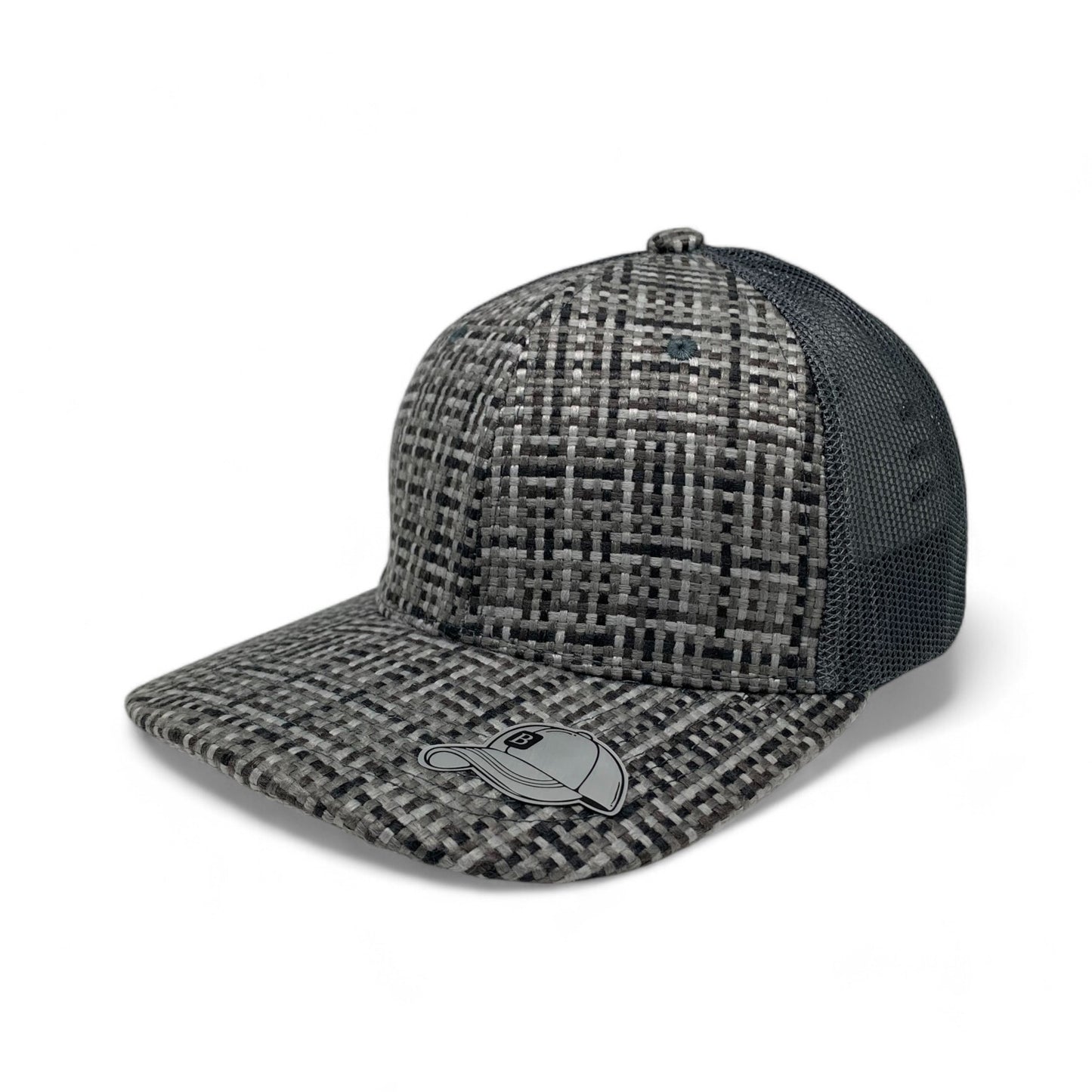 PLAIN CHECK PATTERN MESH HAT - PCP