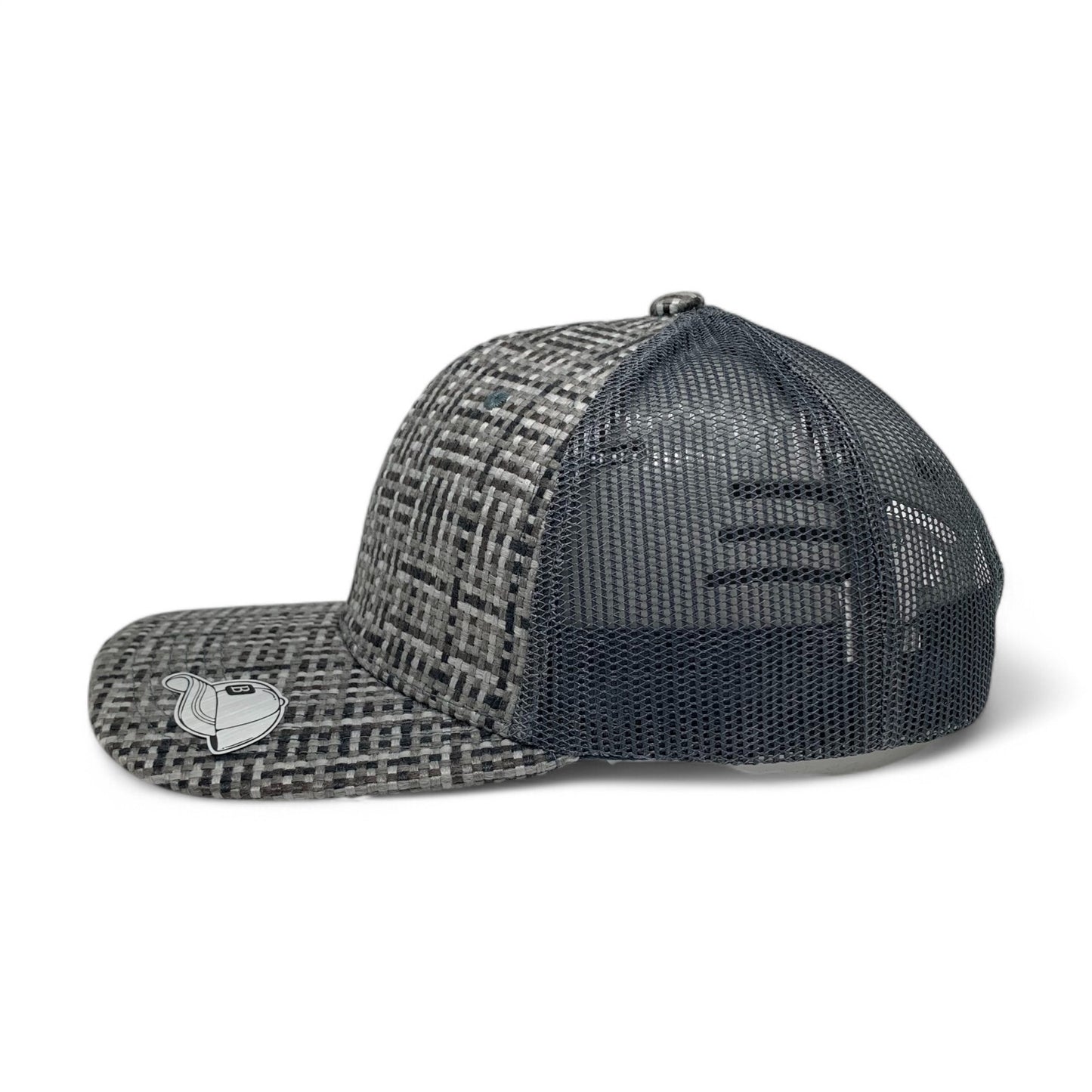 PLAIN CHECK PATTERN MESH HAT - PCP