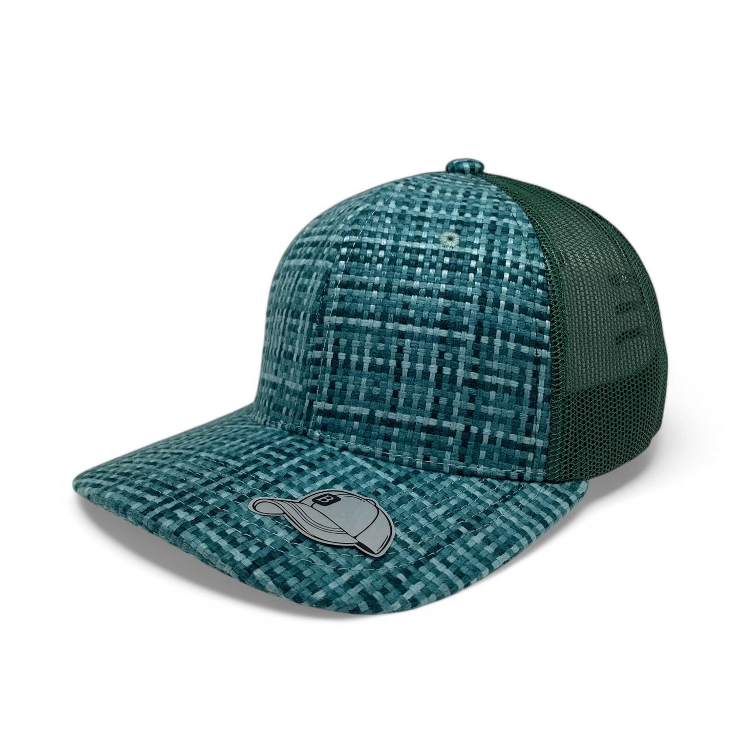 PLAIN CHECK PATTERN MESH HAT - PCP