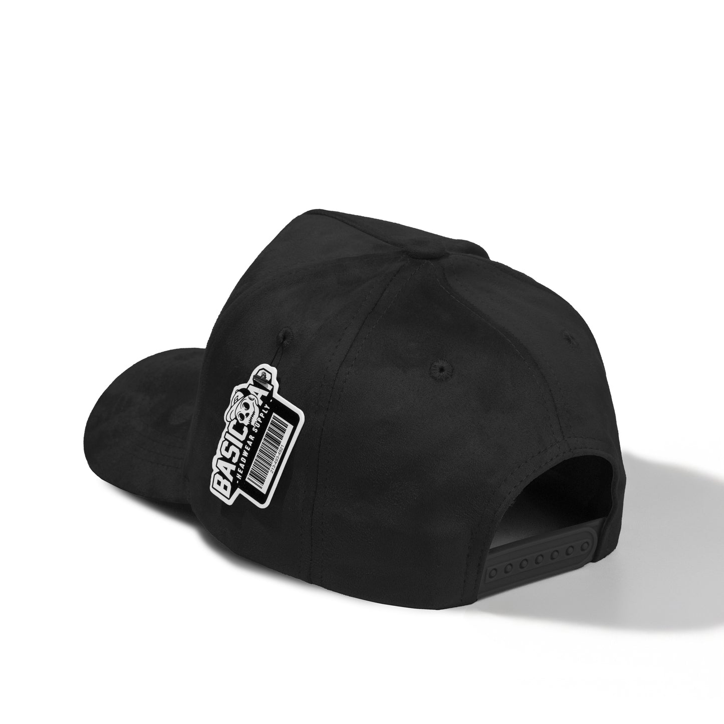Plain 5Panel Full Suede Snapback Hat 5004