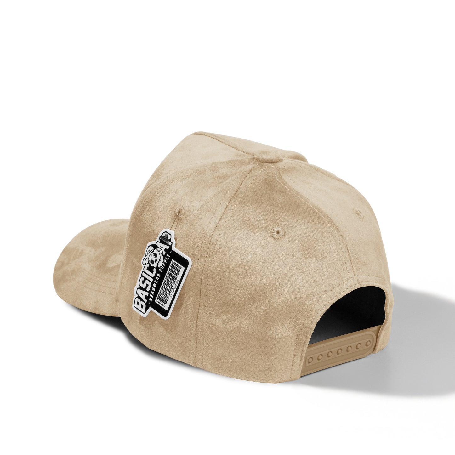 Plain 5Panel Full Suede Snapback Hat 5004