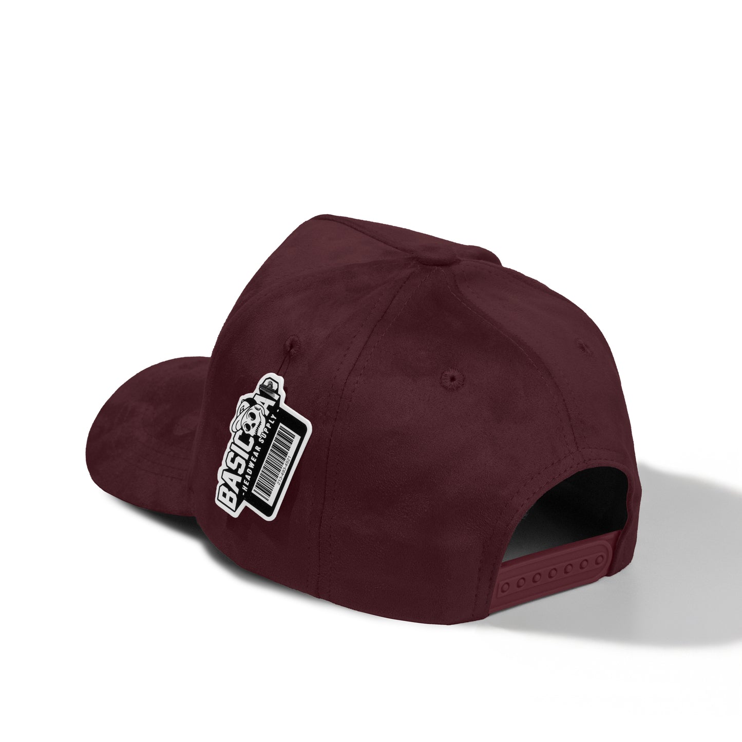 Plain 5Panel Full Suede Snapback Hat 5004