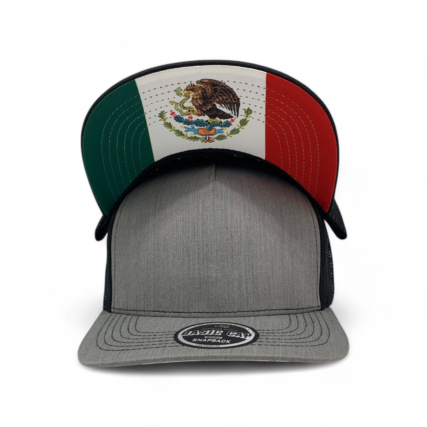 PLAIN CURVE 5PANEL UNDER MEXICO PRINTED MESH HAT - P5MM