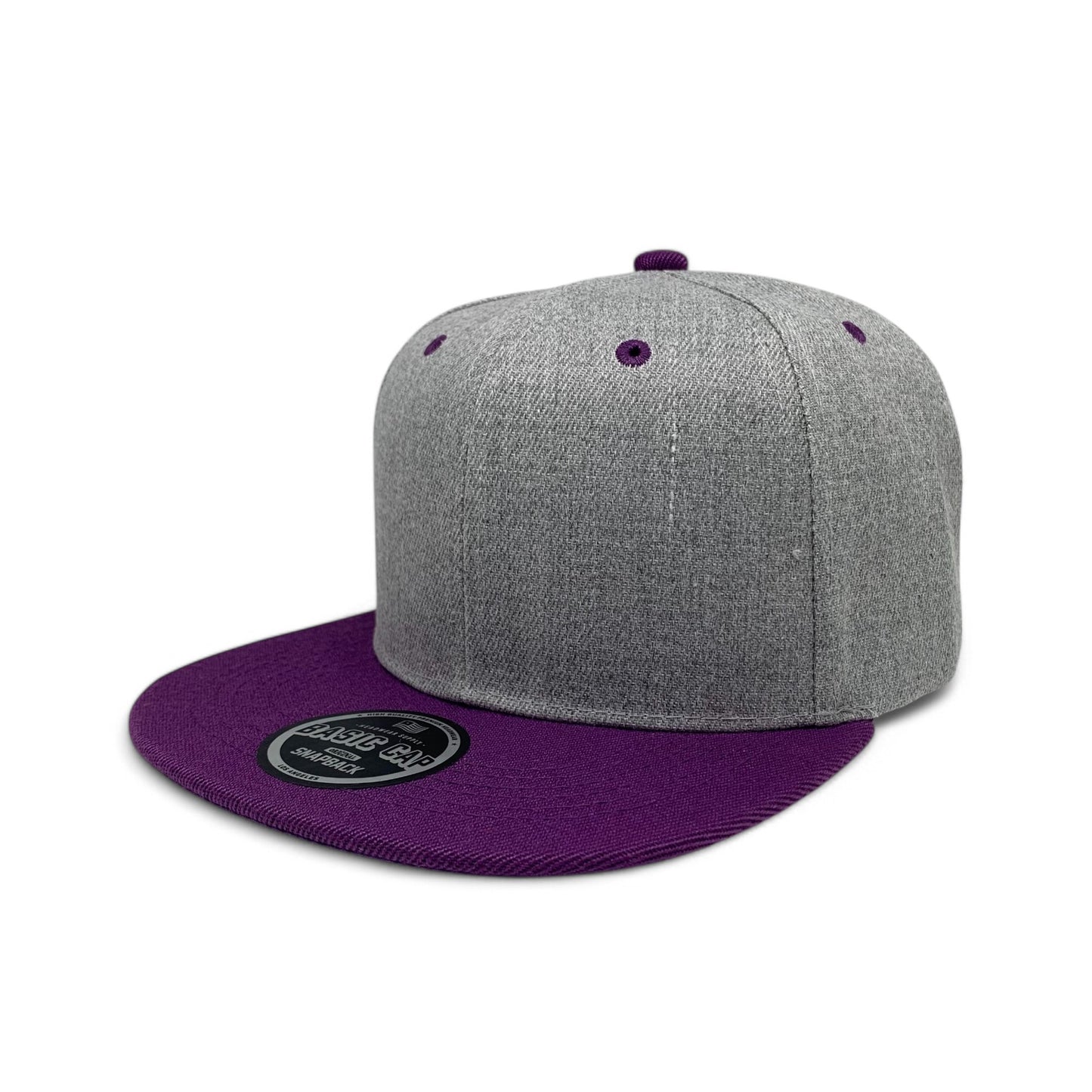 Plain Poly Snapback Hat 8002