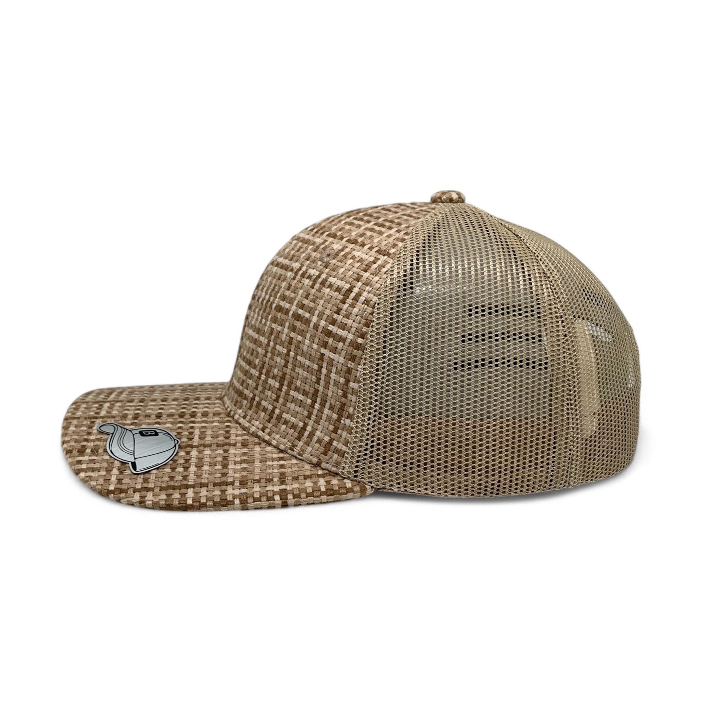 PLAIN CHECK PATTERN MESH HAT - PCP