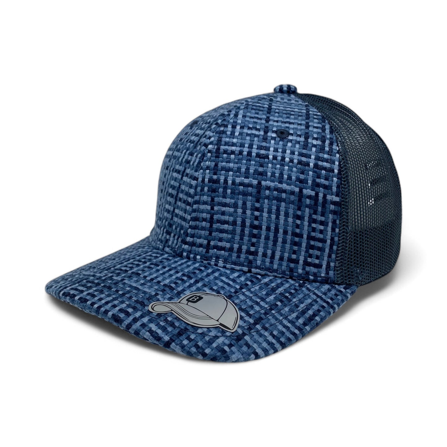 PLAIN CHECK PATTERN MESH HAT - PCP