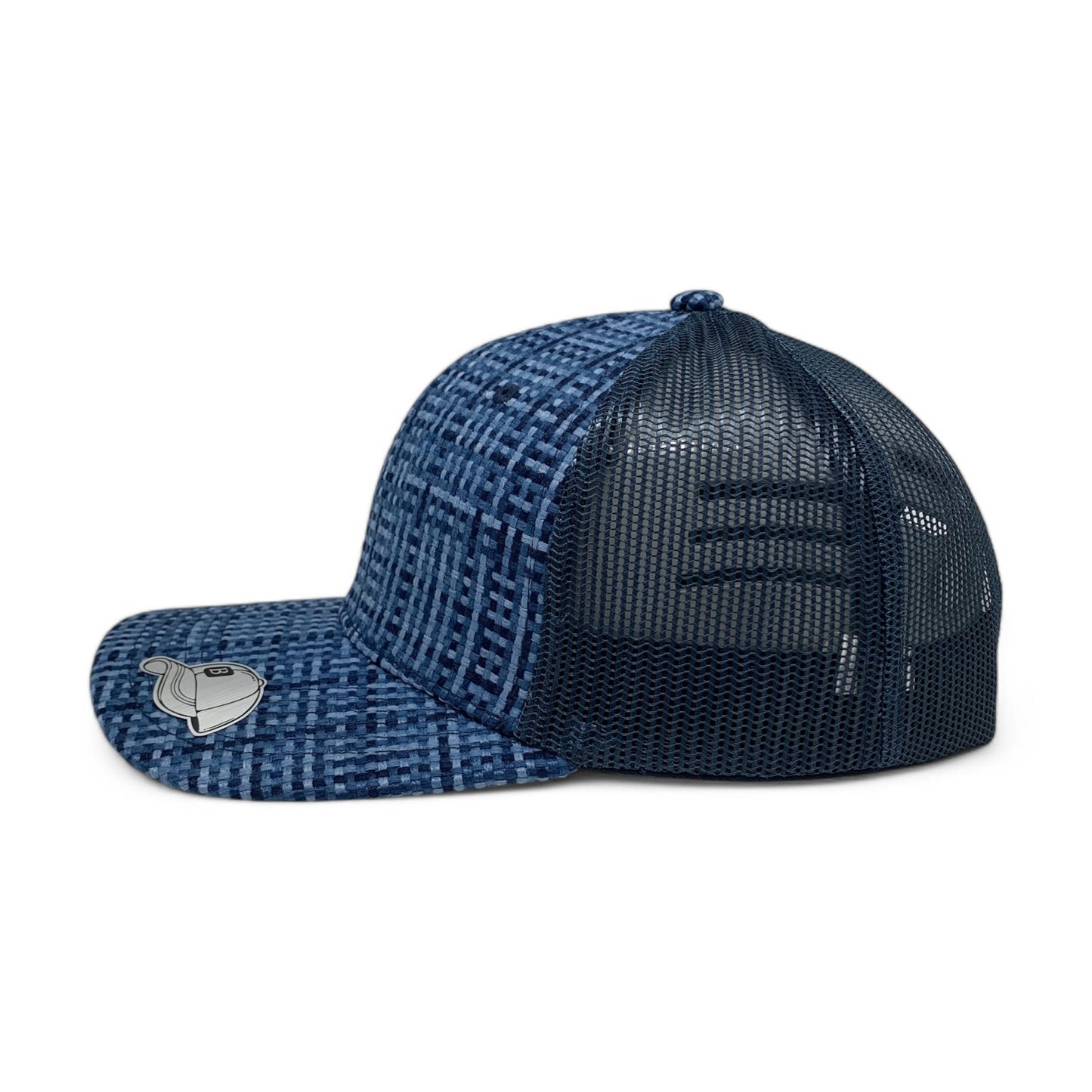 PLAIN CHECK PATTERN MESH HAT - PCP