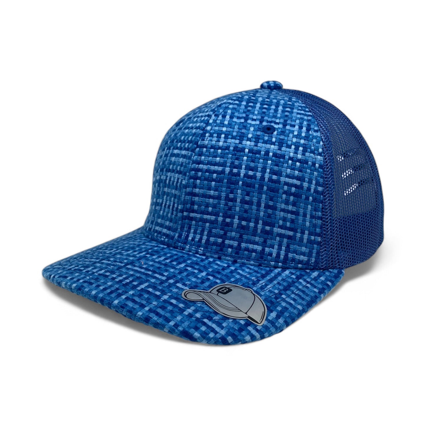 PLAIN CHECK PATTERN MESH HAT - PCP