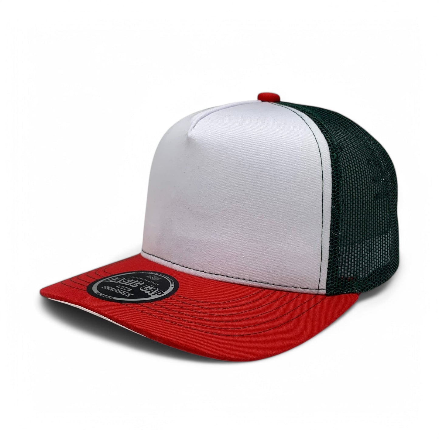 PLAIN CURVE 5PANEL UNDER MEXICO PRINTED MESH HAT - P5MM