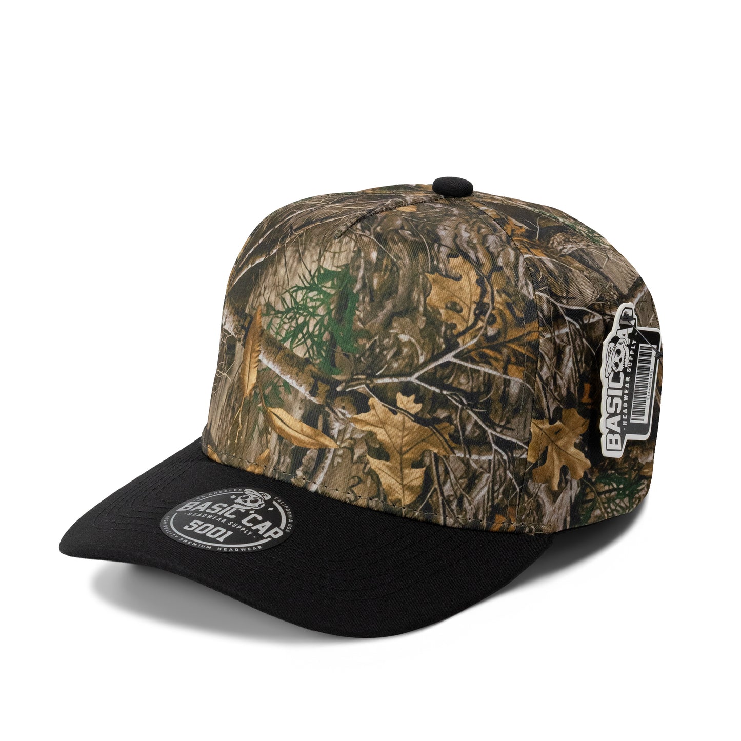 Plain Curve 5Panel Hunting Camo Hat 5001H2