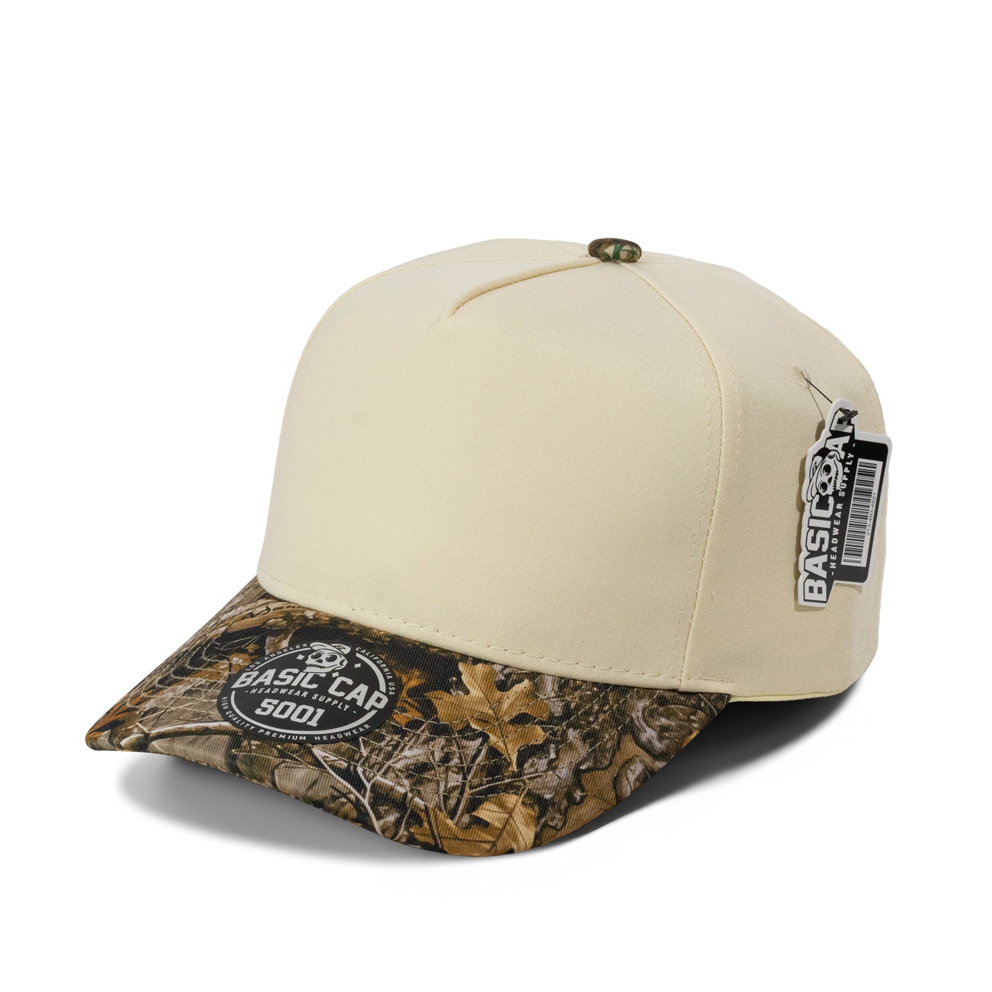 Plain Curve 5Panel Hunting Camo Hat 5001H2