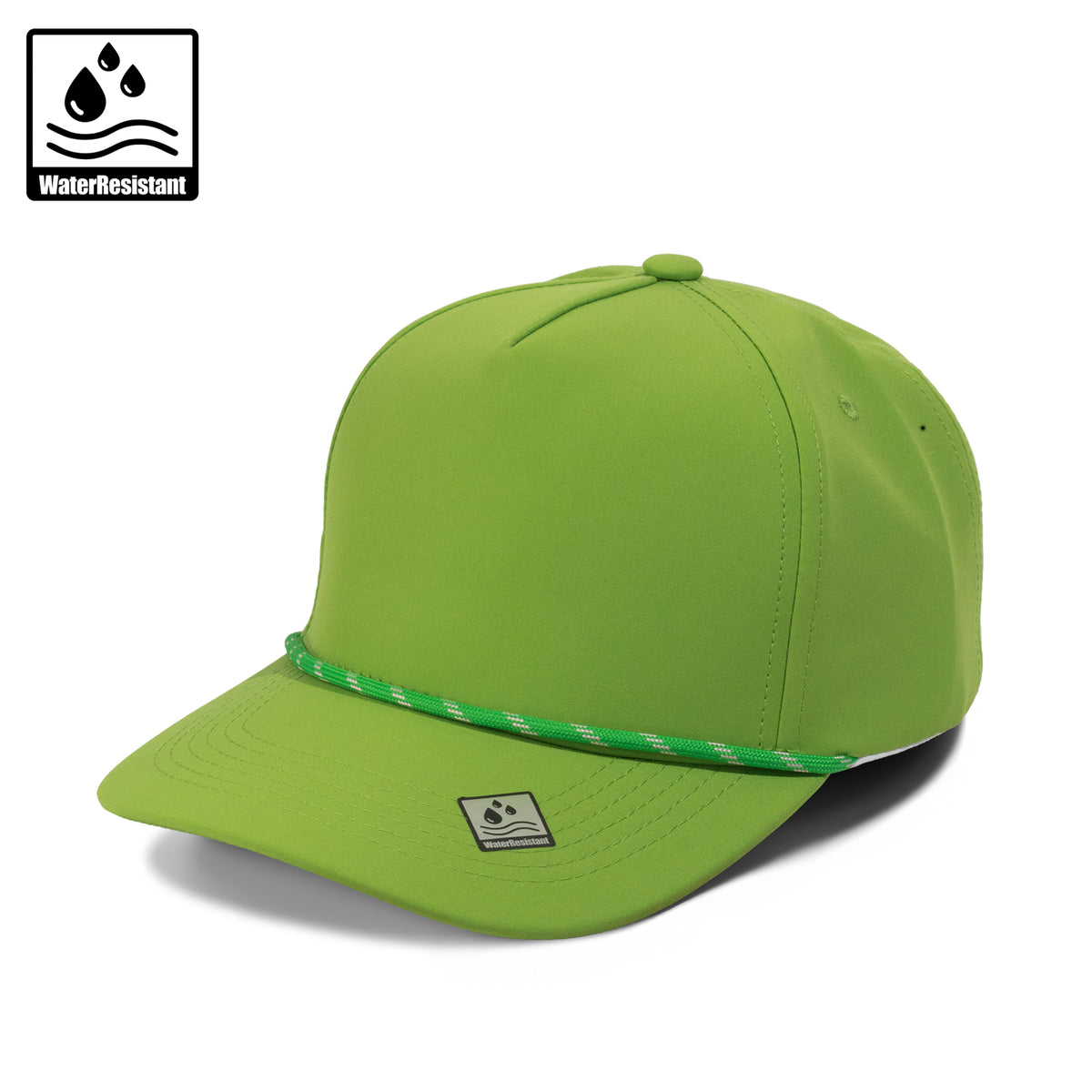 Plain Curve 5Panel Rope Hat Water Repellent 5002