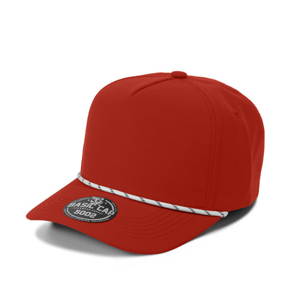 Plain Curve 5Panel Rope Hat Water Repellent 5002